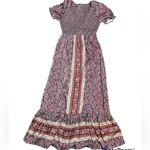 Crimson women’s bohemian prairie maxi dress‎ Sz Small - Picture 2 of 7